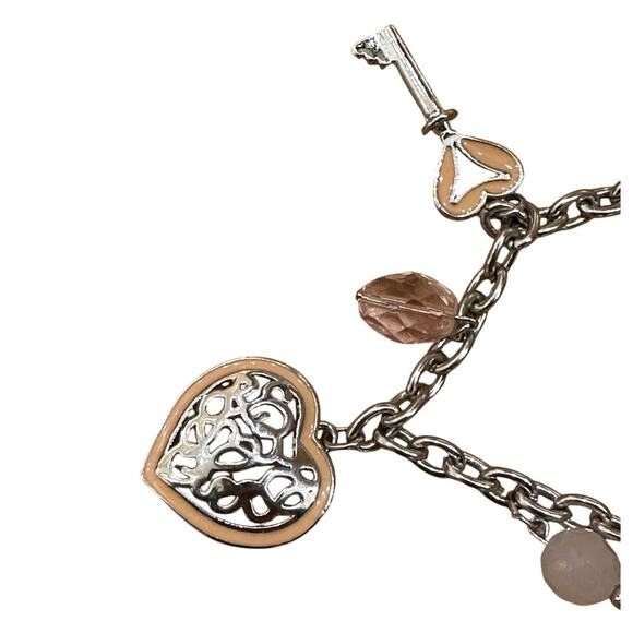 Key to Your Heart Valentine Love Charm Bracelet - Picture 2 of 7